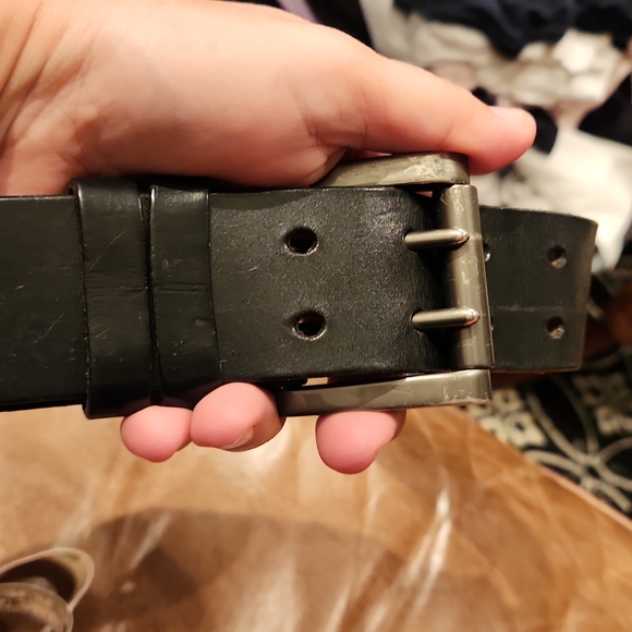Levi\'s belt leather RARE black whip butter leather 36 collectable main image 10